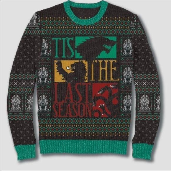New Game of Thrones Tis The Last Season Sweater - Picture 1 of 2